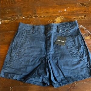 Eddie Bauer Blue Bermuda Shorts Classic Cotton Blend